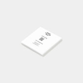 Eenvoudige minimale scan om te betalen QR logo web Post-it® Notes (Schuin)