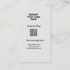 Eenvoudige minimale scan om te betalen QR logo web Visitekaartje