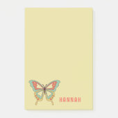 Eenvoudige Minimale Schattige Trendy Vlinder Post-it® Notes (Voorkant)