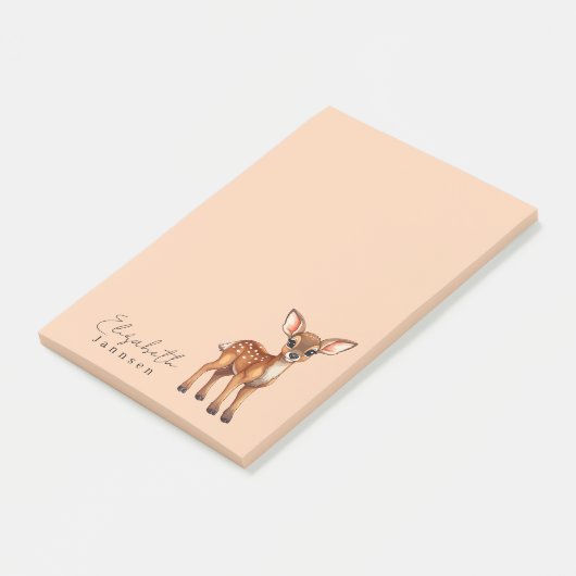 Eenvoudige minimale Schattigee Girly Post-it® Notes (Schuin)