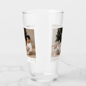 Eenvoudige minimale script familie foto vakantie glas (Links)