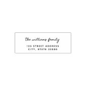 Eenvoudige minimale Script familie vakantie Zelfinktende Stempel (Design)