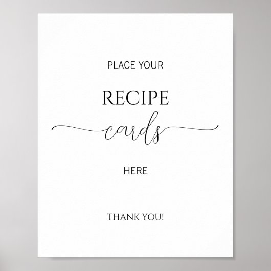 Eenvoudige minimale Script Vrijgezellenfeest Recep Poster (Voorkant)