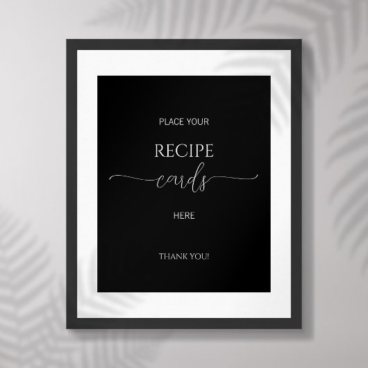Eenvoudige minimale Script Vrijgezellenfeest Recep Poster