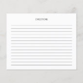 Eenvoudige minimale Script Vrijgezellenfeest Recip (Achterkant)