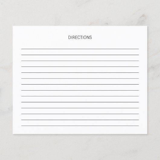 Eenvoudige minimale Script Vrijgezellenfeest Recip (Achterkant)