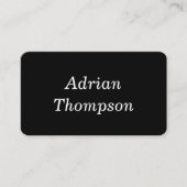 Eenvoudige minimale sociale media voor zwart-wit visitekaartje (Voorkant)