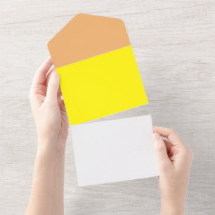 eenvoudige, minimale standaardkleur all in one uitnodiging