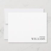 Eenvoudige minimale standaardstandaardnaam notitiekaartje (Voorkant)