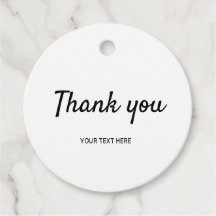 eenvoudige minimale tekst - dank je cadeau labels