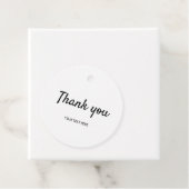 eenvoudige minimale tekst - dank je cadeau labels (In situ)