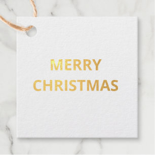 eenvoudige minimale tekst dank u GOLD FOIL cadeau Bedankjes Labels