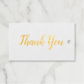 EENVOUDIGE MINIMALE TEKST STIJL dank u gouden cade Cadeaulabels (Voorkant (horizontaal))