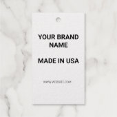 EENVOUDIGE MINIMALE TEKST STIJL dank u gouden cade Cadeaulabels (Achterkant)