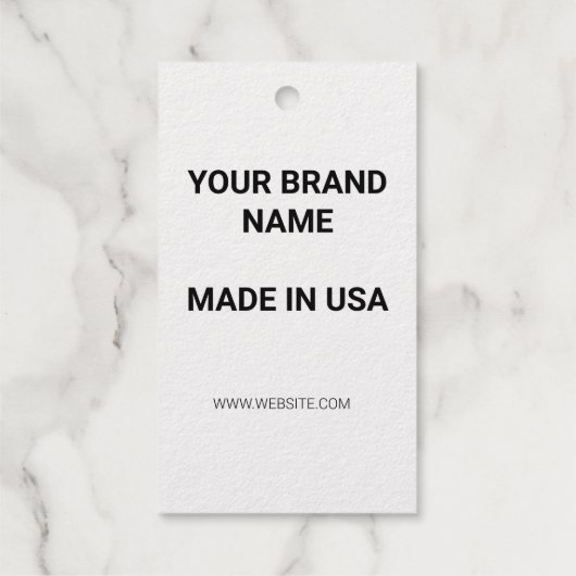 EENVOUDIGE MINIMALE TEKST STIJL dank u gouden cade Cadeaulabels (Achterkant)