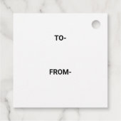 EENVOUDIGE MINIMALE TEKST STIJL VIERKANTE CADEAU L BEDANKJES LABELS (Achterkant)