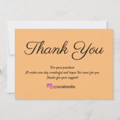 eenvoudige minimale tekststijl bedankt (Voorkant)