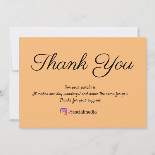 eenvoudige minimale tekststijl bedankt  (Voorkant)