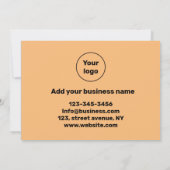 eenvoudige minimale tekststijl bedankt  (Achterkant)