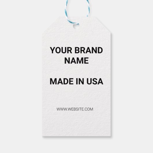 EENVOUDIGE MINIMALE TEKSTSTIJL CADEAULABEL (Achterkant)