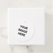 EENVOUDIGE MINIMALE TEKSTSTIJL CIRKELVORMIGE CADEA BEDANKJES LABELS (In situ)