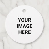 EENVOUDIGE MINIMALE TEKSTSTIJL CIRKELVORMIGE CADEA BEDANKJES LABELS (Voorkant)