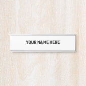 EENVOUDIGE MINIMALE TEKSTSTIJL DEURBORDJE (Voorkant)