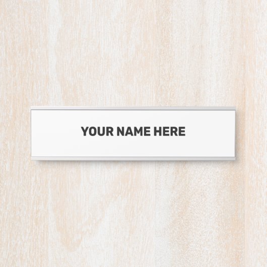 EENVOUDIGE MINIMALE TEKSTSTIJL DEURBORDJE (Voorkant)