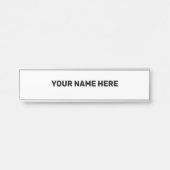 EENVOUDIGE MINIMALE TEKSTSTIJL DEURBORDJE (Voorkant)