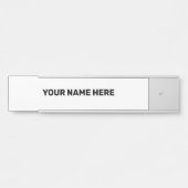 EENVOUDIGE MINIMALE TEKSTSTIJL DEURBORDJE (Voorkant)