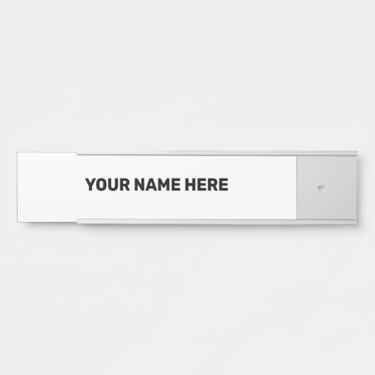 EENVOUDIGE MINIMALE TEKSTSTIJL DEURBORDJE (Voorkant)