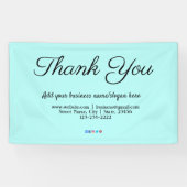 eenvoudige minimale tekststijl voegt jouw naam toe spandoek (Horizontaal)