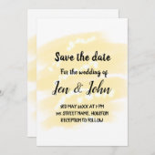 Eenvoudige minimale toevoegen naam plaats datum op kaart (Voorkant / Achterkant)