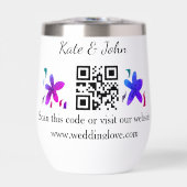 Eenvoudige minimale trouwwebsite Q R code voeg naa (Voorkant)
