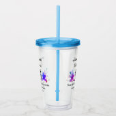 Eenvoudige minimale trouwwebsite Q R code voeg naa Acryl Drinkbeker (Rechts)
