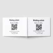 Eenvoudige minimale trouwwebsite Q R code voeg naa Gastenboek (Volledig)
