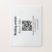 Eenvoudige minimale trouwwebsite Q R code voeg naa Legpuzzel (Verticaal)