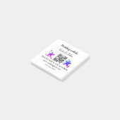 Eenvoudige minimale trouwwebsite Q R code voeg naa Post-it® Notes (Schuin)
