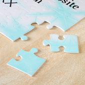 Eenvoudige minimale trouwwebsite QR-code voeg naam Legpuzzel (Zijkant)