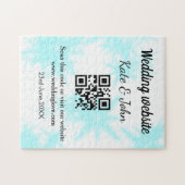 Eenvoudige minimale trouwwebsite QR-code voeg naam Legpuzzel (Horizontaal)