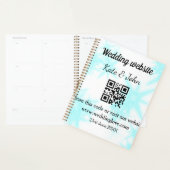 Eenvoudige minimale trouwwebsite QR-code voeg naam Planner (Display)