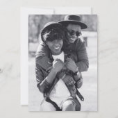 Eenvoudige minimale Typografie-foto slaat de Kaart (Achterkant)