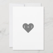 Eenvoudige minimale Typografie Vellum Photo Weddin Kaart (Achterkant)