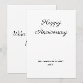 eenvoudige minimale uitbreidingskaart voor jouw te (Voorkant / Achterkant)