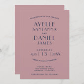 Eenvoudige, minimale uitnodiging tot het uitzenden (Voorkant / Achterkant)