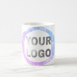 eenvoudige minimale voeg hier uw logo/ontwerp teks koffiemok