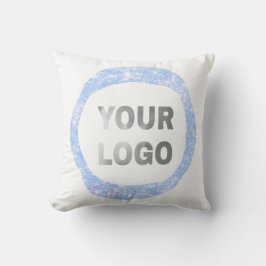 eenvoudige minimale voeg hier uw logo/ontwerp teks kussen