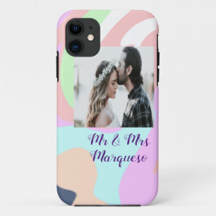 eenvoudige minimale voeg je naam foto pastel verf Case-Mate iPhone case