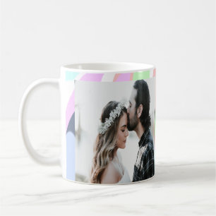eenvoudige minimale voeg je naam foto pastel verf  koffiemok