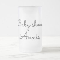 eenvoudige minimale voeg je naam tekst baby shower